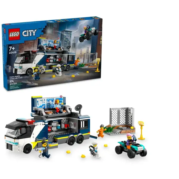 LEGO CITY 60418 POLICE MOBILE CRIME LAB TRUCK