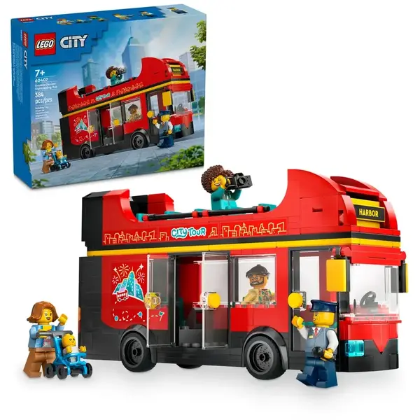 LEGO CITY 60407 Red Double-Decker Sightseeing Bus