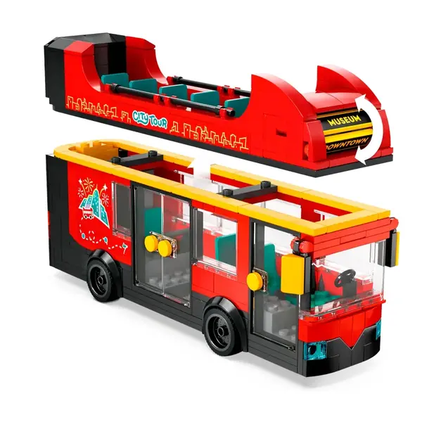 LEGO CITY 60407 Red Double-Decker Sightseeing Bus