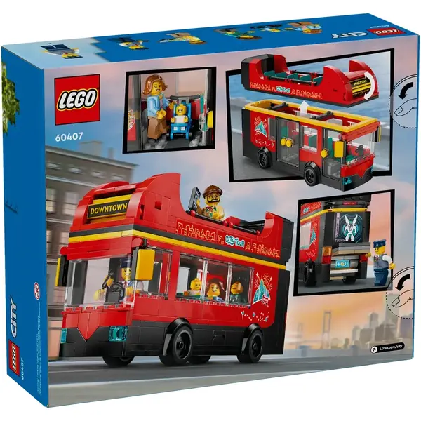 LEGO CITY 60407 Red Double-Decker Sightseeing Bus