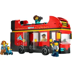 CITY 60407 Red Double-Decker Sightseeing Bus