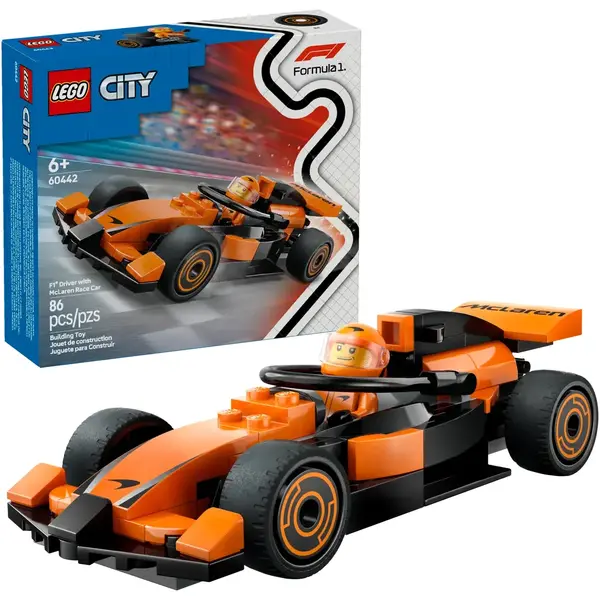 LEGO CITY 60442 F1 Driver with McLaren Race Car