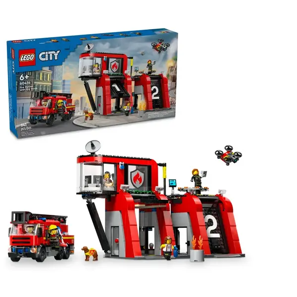 LEGO CITY 60414 FIRE STATION WITH FIRE TRUCK
