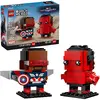 LEGO BRICKHEADZ 40668 Captain America and Red Hulk Figures