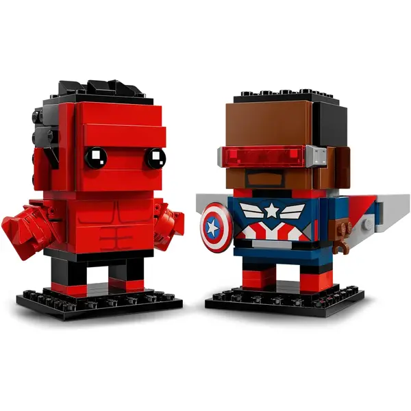 LEGO BRICKHEADZ 40668 Captain America and Red Hulk Figures