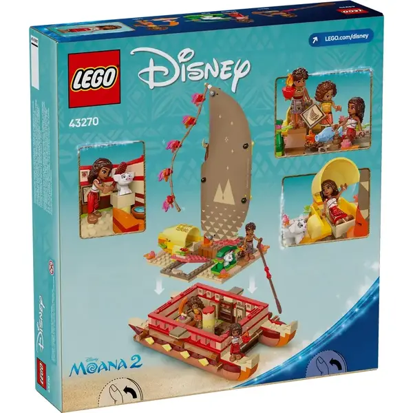 LEGO DISNEY 43270 Moana's Adventure Canoe