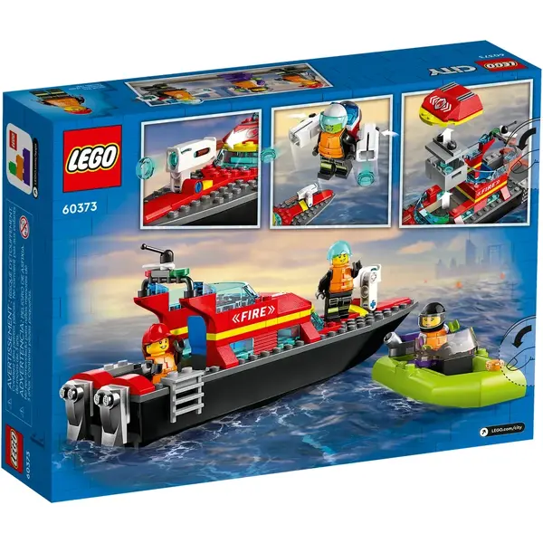 LEGO CITY 60373 FIRE RESCUE BOAT