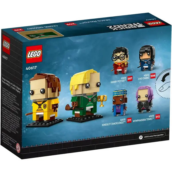 LEGO BRICKHEADZ HARRY POTTER 40617 DRACO MALFOY AND CEDRIC DIGGORY