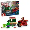 LEGO MARVEL 76287 Iron Man with Bike and The Hulk