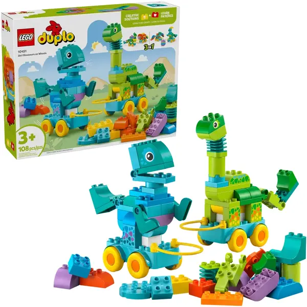 LEGO DUPLO 10451 3-in-1 Dinosaurs on Wheels