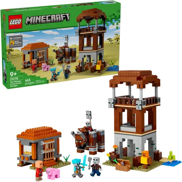 LEGO MINECRAFT 21278 The Pillager Outpost and Ravager
