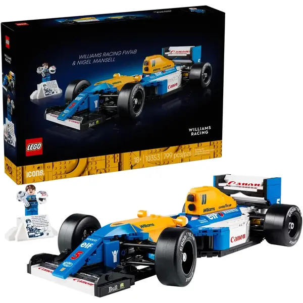 LEGO ICONS 10353 Williams Racing FW14B & Nigel Mansell