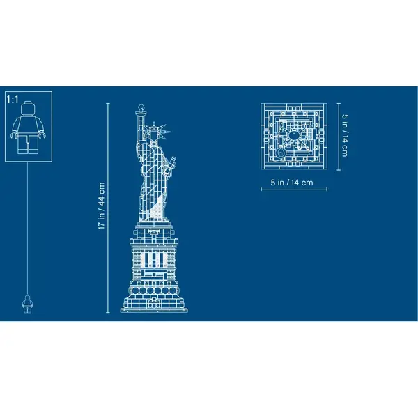 LEGO ARCHITECTURE 21042 STATUE OF LIBERTY