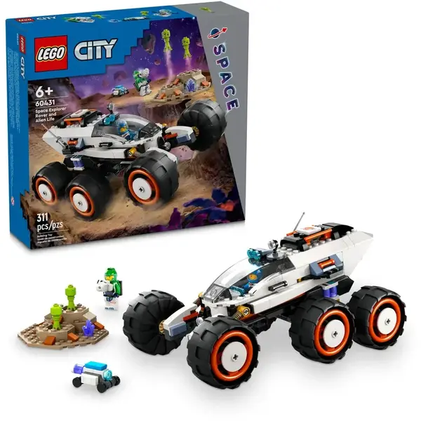 LEGO CITY 60431 SPACE EXPLORER ROVER AND ALIEN LIFE