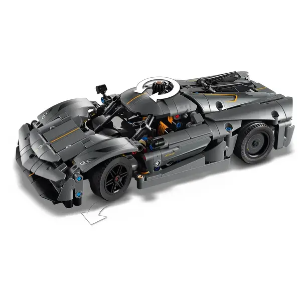 LEGO TECHNIC 42173 Koenigsegg Jesko Absolute Grey Hypercar