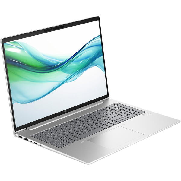 Laptop HP ProBook 460 G11, 16 inch WUXGA IPS, Intel Core Ultra 5 125U, 16GB DDR5, 512GB SSD, Intel Graphics, Win 11 Pro, Silver, 3yr