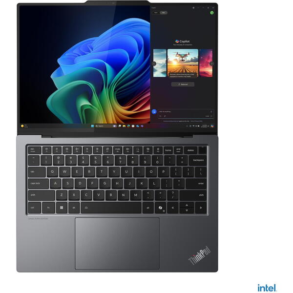 Laptop Lenovo ThinkPad X9-14 Gen 1, 14 inch WUXGA OLED, Intel Core Ultra 7 258V, 32GB LPDDR5X, 1TB SSD, Intel Arc 140V, Win 11 Pro, Grey
