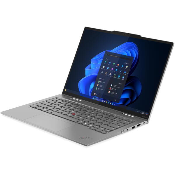 Laptop Lenovo ThinkPad X1 2-in-1 Gen 10 Aura Edition, 14 inch 2.8K OLED 120Hz VRR Touch, Intel Core Ultra 7 258V, 32GB LPDDR5X, 2TB SSD, Intel Arc 140V, 5G, Win 11 Pro, Grey