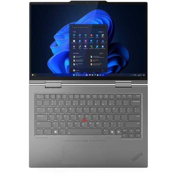 Laptop Lenovo ThinkPad X1 2-in-1 Gen 10 Aura Edition, 14 inch 2.8K OLED 120Hz VRR Touch, Intel Core Ultra 7 258V, 32GB LPDDR5X, 2TB SSD, Intel Arc 140V, 5G, Win 11 Pro, Grey