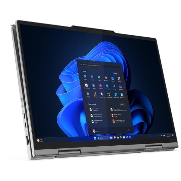 Laptop Lenovo ThinkPad X1 2-in-1 Gen 10 Aura Edition, 14 inch 2.8K OLED 120Hz VRR Touch, Intel Core Ultra 7 258V, 32GB LPDDR5X, 2TB SSD, Intel Arc 140V, 5G, Win 11 Pro, Grey