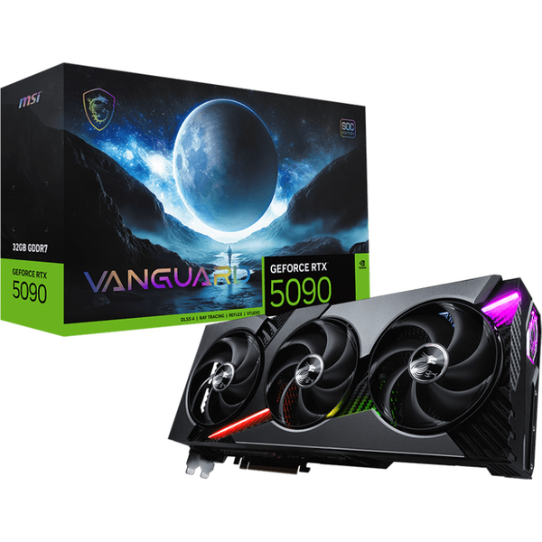 Placa video MSI GeForce RTX 5090 VANGUARD SOC 32GB GDDR7 512 Bit DLSS 4.0