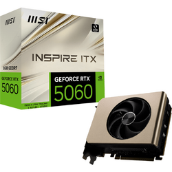 Placa video MSI GeForce RTX 5060 INSPIRE ITX OC 8GB GDDR7 128 Bit DLSS 4.0