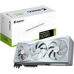 Placa video Gigabyte AORUS GeForce RTX 5090 STEALTH ICE 32GB GDDR7 512-bit DLSS 4.0