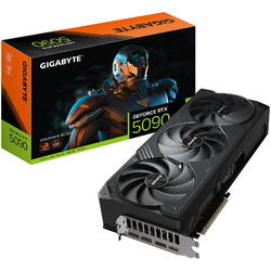 Placa video Gigabyte GeForce RTX 5090 WINDFORCE OC 32GB GDDR7 512 Bit DLSS 4.0