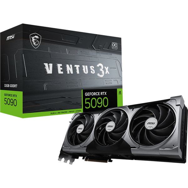 Placa video MSI GeForce RTX 5090 VENTUS 3X OC 32GB GDDR7 512 Bit DLSS 4.0