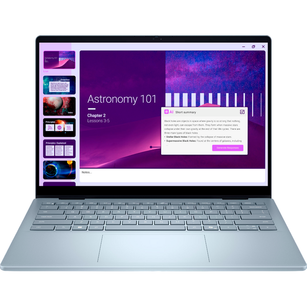 Laptop Dell 14 Plus DB04250 2 in 1, 14 inch FHD+ Touch, Intel Core Ultra 7 256V, 16GB DDR5, 1TB SSD, Intel Arc Graphics 140V, WI-FI 7, Win 11 Pro, Ice Blue, 3Yr CIS