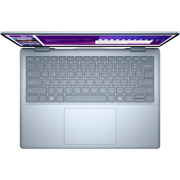 Laptop Dell 14 Plus DB04250 2 in 1, 14 inch FHD+ Touch, Intel Core Ultra 7 256V, 16GB DDR5, 1TB SSD, Intel Arc Graphics 140V, WI-FI 7, Win 11 Pro, Ice Blue, 3Yr CIS