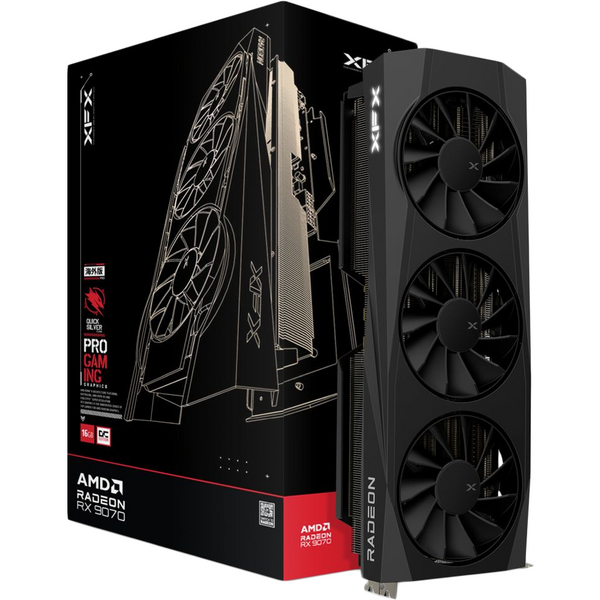 Placa video XFX Radeon RX 9070 QuickSilver GAMING OC 16GB GDDR6 256 Bit