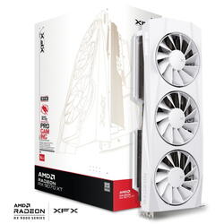Placa video XFX Radeon RX 9070 XT Quicksilver Gaming Edition White 16GB GDDR6 256 Bit