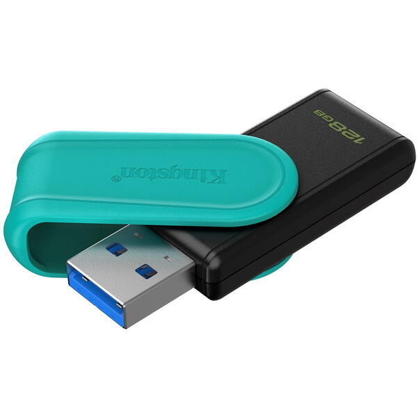Memorie USB Kingston DataTraveler Exodia S 128GB USB 3.2 Black/Turquoise