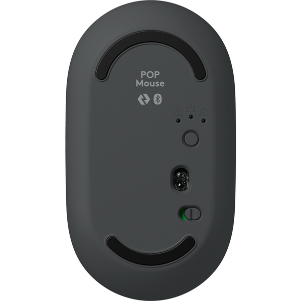 Mouse Logitech POP, Wireless/Bluetooth, Graphite