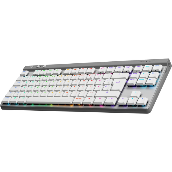 Tastatura gaming Logitech G515 White Lightspeed TKL GL Tactile Switch Mecanica