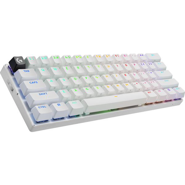 Tastatura gaming Logitech Mecanica G PRO X 60 White Lightspeed GX Optical Brown Switch