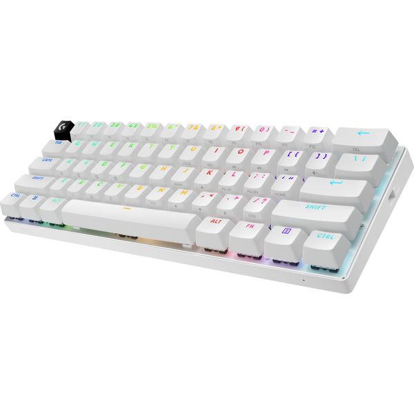 Tastatura gaming Logitech Mecanica G PRO X 60 White Lightspeed GX Optical Brown Switch
