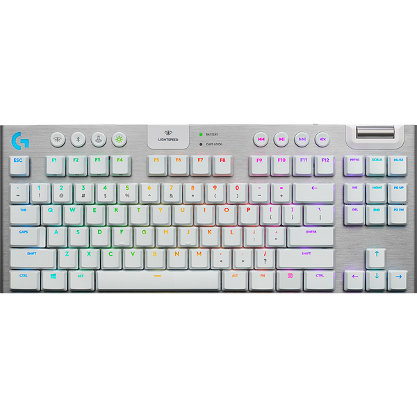 Tastatura gaming Logitech Mecanica  G915 X Lightspeed TKL RGB GL Tactile Switch White