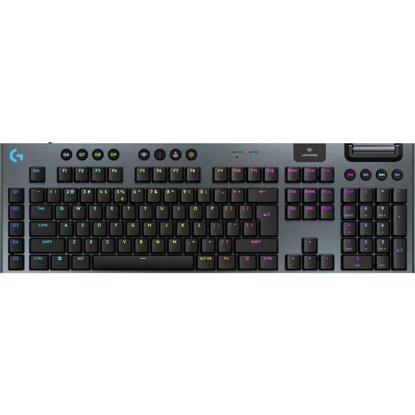 Tastatura gaming Logitech Mecanica G915 X Lightspeed RGB GL Tactile Switch Black