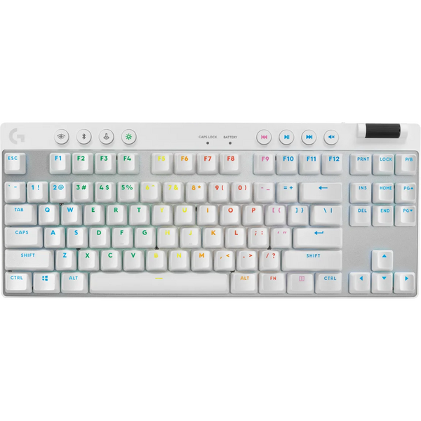 Tastatura gaming Logitech Mecanica G PRO X TKL White Lightspeed Kailh GX Brown Switch White