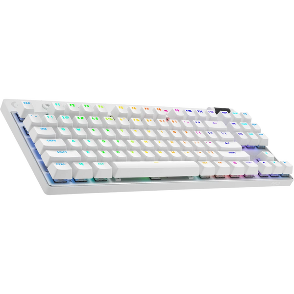 Tastatura gaming Logitech Mecanica G PRO X TKL White Lightspeed Kailh GX Brown Switch White