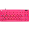 Tastatura gaming Logitech Mecanica G PRO X TKL Rapid Pink Magnetic Analog Switch
