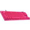 Tastatura gaming Logitech Mecanica G PRO X TKL Rapid Pink Magnetic Analog Switch