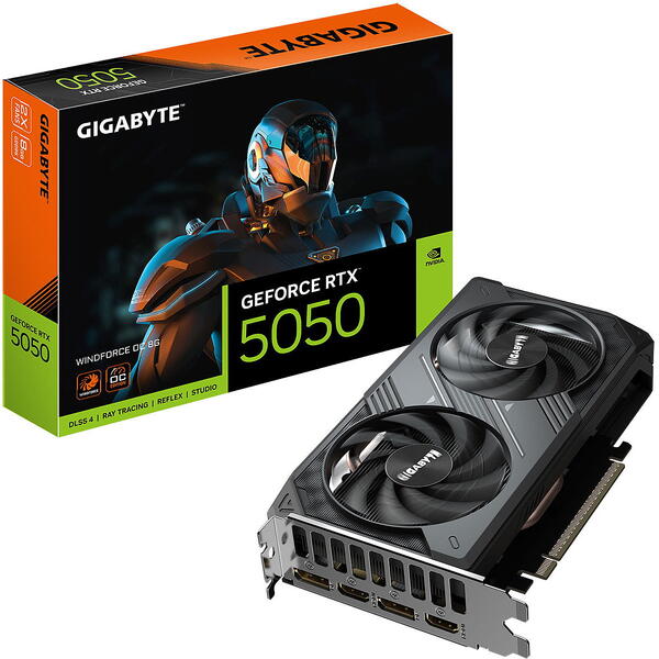 Placa video Gigabyte GeFoerce RTX 5050 WINDFORCE OC 8GB GDDR6 128-bit