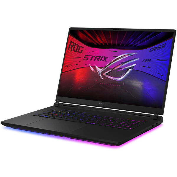 Laptop Gaming Asus ROG Strix SCAR 18 G835LX, 18 inch 2.5K Mini LED 240Hz, Intel Core Ultra 9 275HX, 64GB DDR5, 2TB SSD, GeForce RTX 5090 24GB, Win 11 Pro, Off Black
