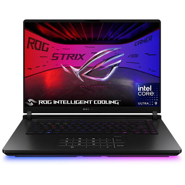 Laptop Gaming Asus ROG Strix SCAR 16 G635LW, 16 inch 2.5K Mini LED 240Hz, Intel Core Ultra 9 275HX, 64GB DDR5, 2x 2TB SSD, GeForce RTX 5080 16GB, Off Black