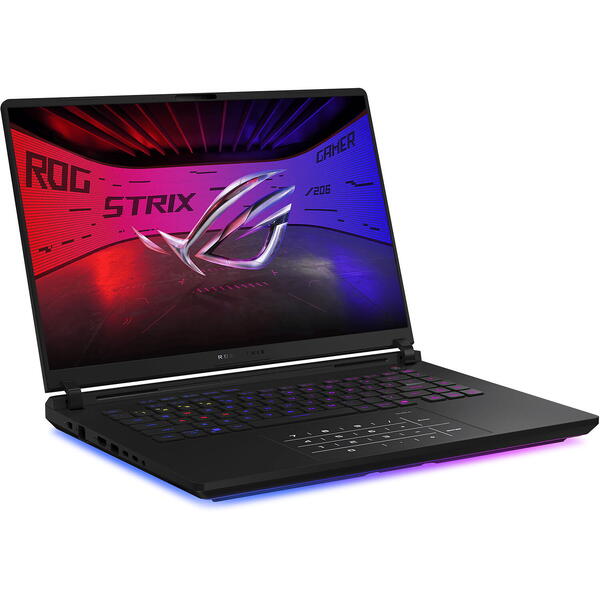 Laptop Gaming Asus ROG Strix SCAR 16 G635LW, 16 inch 2.5K Mini LED 240Hz, Intel Core Ultra 9 275HX, 64GB DDR5, 2x 2TB SSD, GeForce RTX 5080 16GB, Off Black