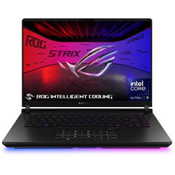 Laptop Gaming Asus ROG Strix SCAR 16 G635LX, 16 inch 2.5K Mini LED 240Hz, Intel Core Ultra 9 275HX, 64GB DDR5, 2TB SSD, GeForce RTX 5090 24GB, Off Black