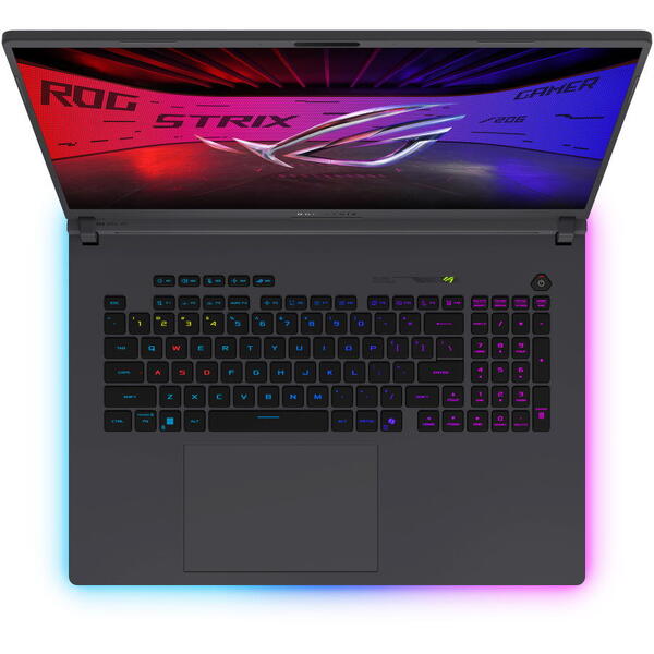 Laptop Gaming Asus ROG Strix G16 G615LR, 16 inch 2.5K 240Hz, Intel Core Ultra 7 255HX, 32GB DDR5, 1TB SSD, GeForce RTX 5070 Ti 12GB, Eclipse Gray